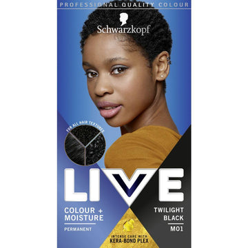 Live Colour + Moisture Mo1 Twilight Black Permanent Hair Dye